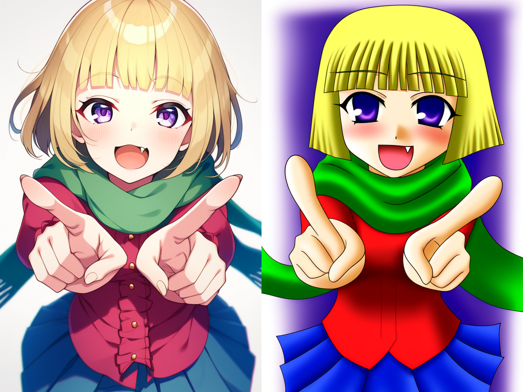 “very aesthetic” on the left, “very displeasing” on the right