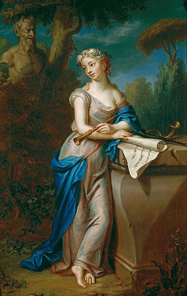 This painting of the muse Euterpe by Jakob Emanuel Handmann was the main design inspiration for Aini.