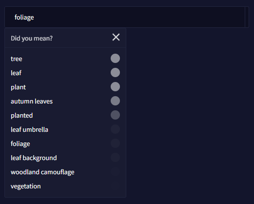 The AI knows a lot about trees, much less woodland camouflage, though!
