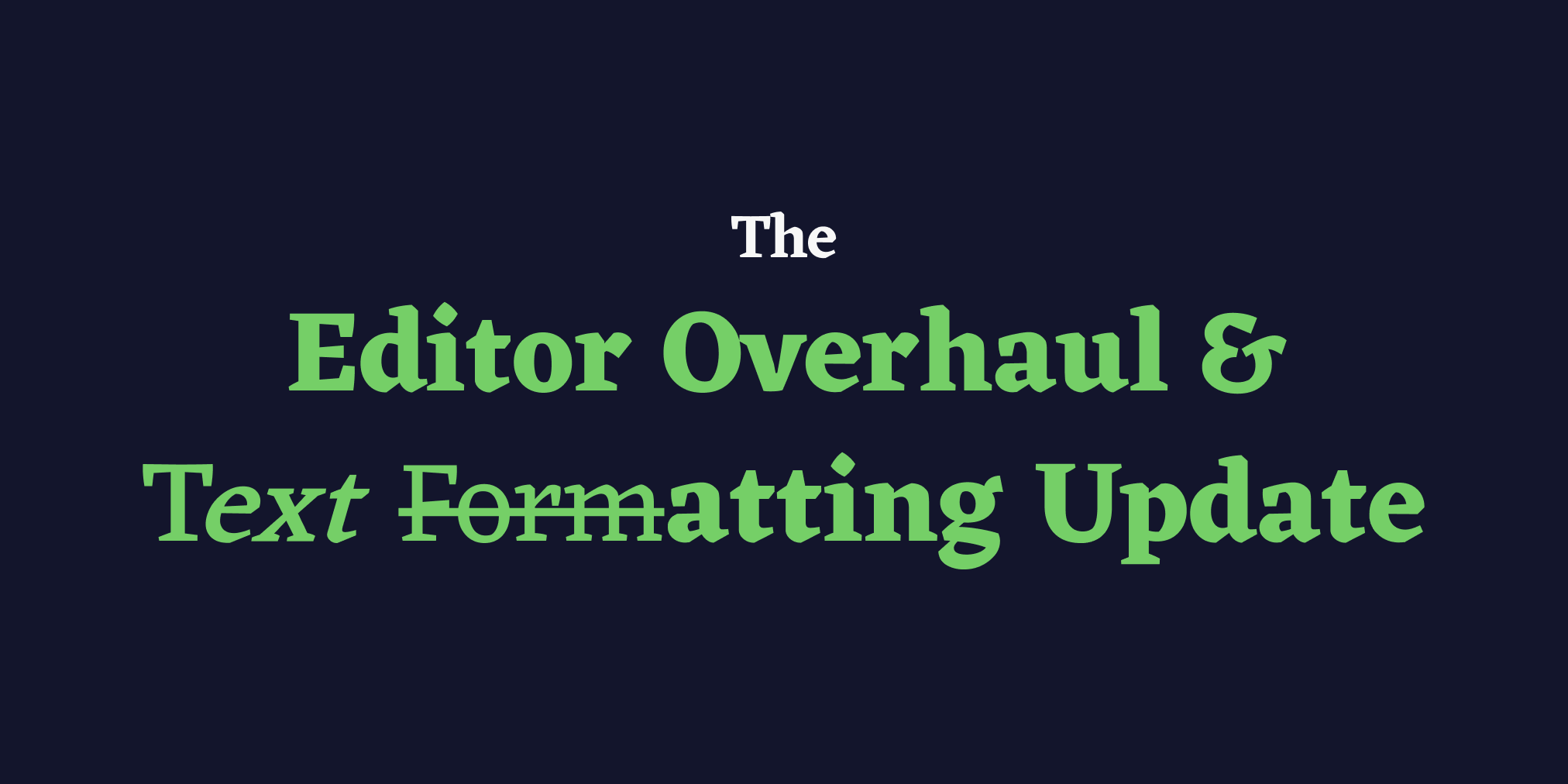 what used to be the pagination update… has become SO much more!