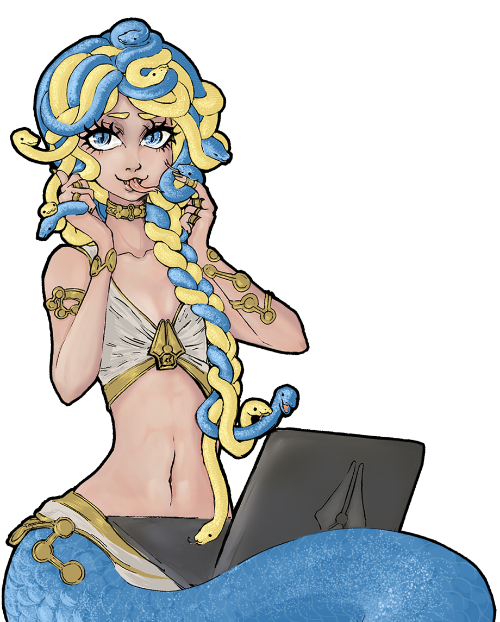 The snakes are the ones doing all of the work!